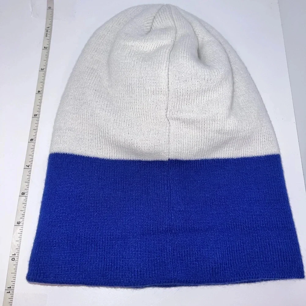 NFL, New‎ York, giants, cream, Royal blue, boys, beanie 8-20. 100% acrylic
